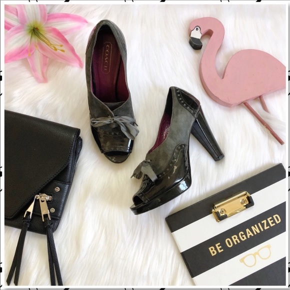 Coach Shoes - Coach Claudine Oxford Peep Toe Pump Italy 6